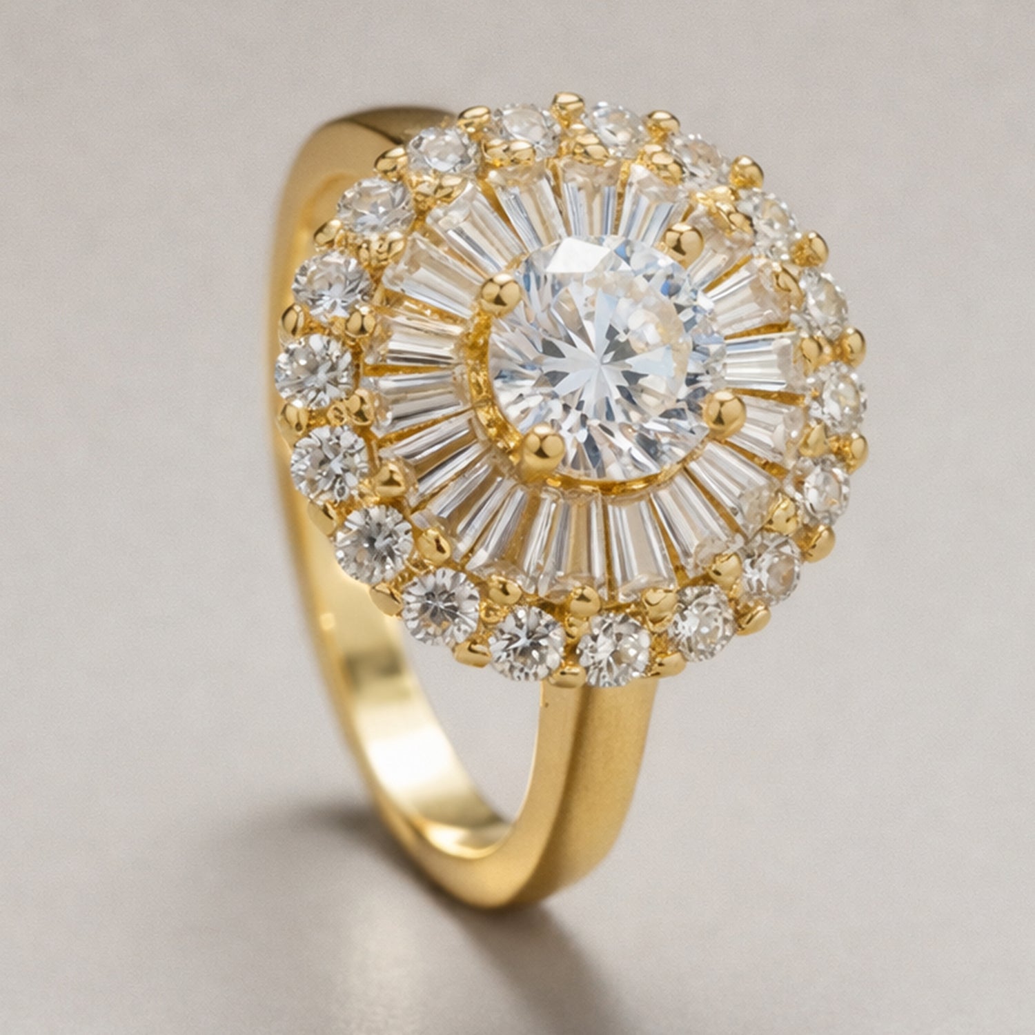 Artklim Gold-Plated Regal Radiance Anti-Tarnish Ring