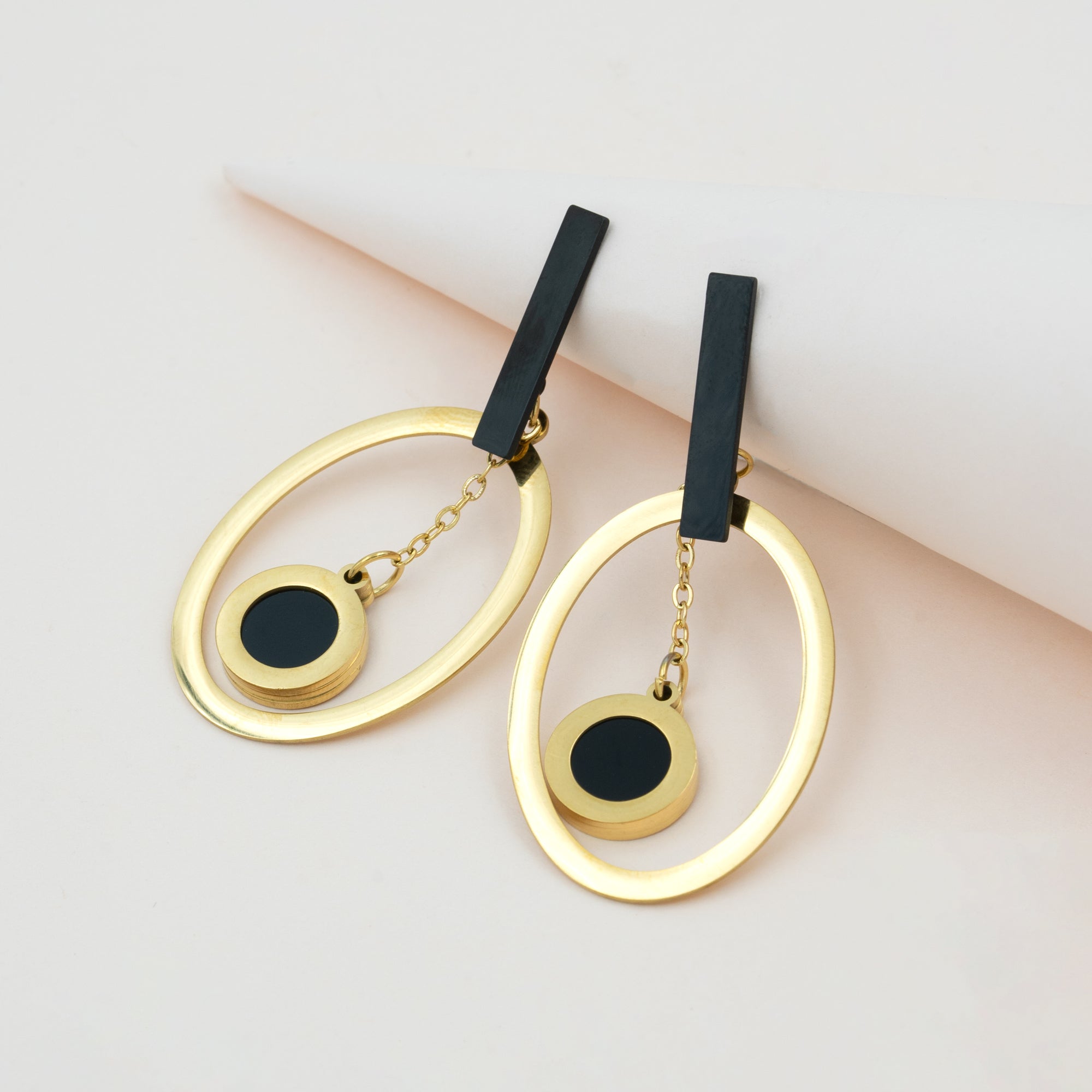 Artklim Eclipse Charm Hoop Earrings