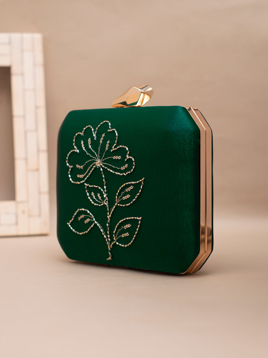 Artklim Emerald Bloom Majesty Clutch