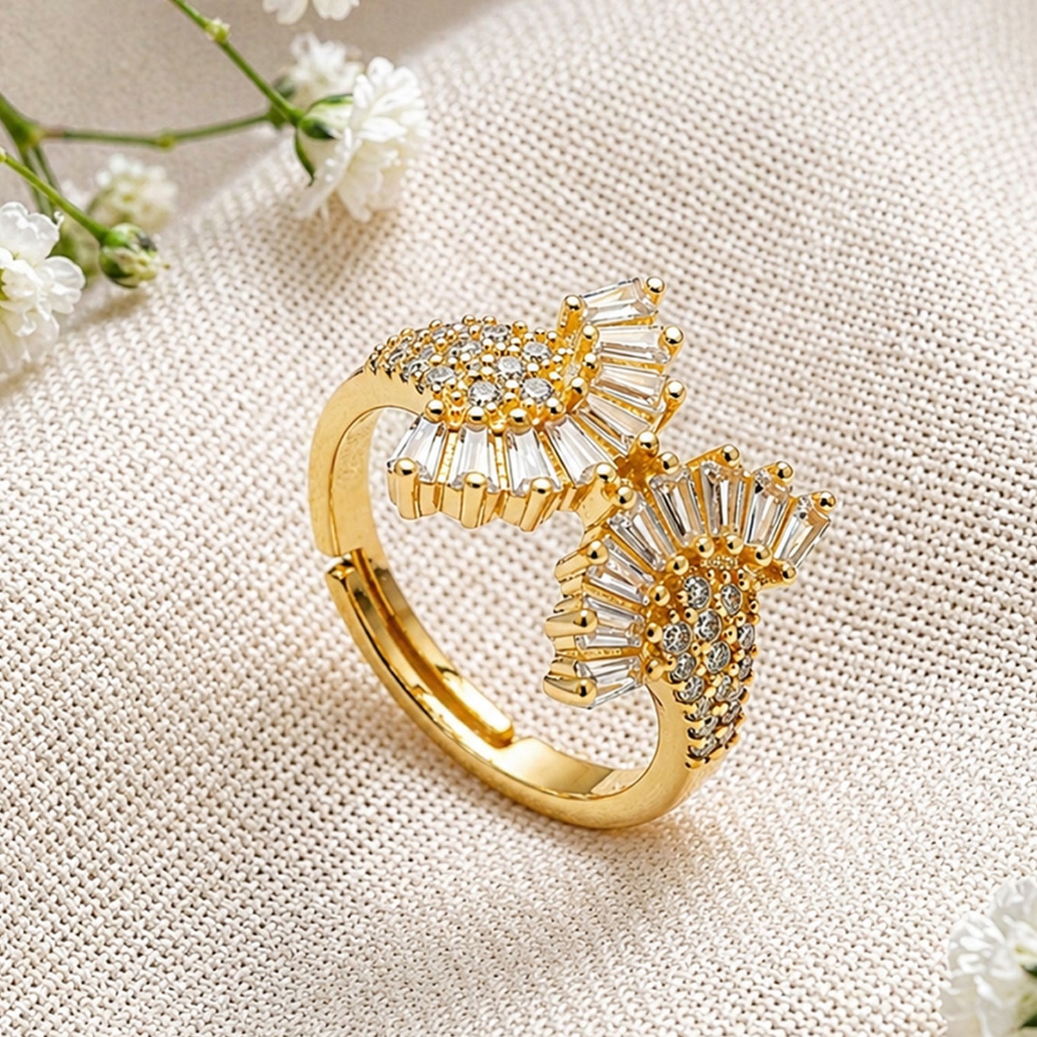 Artklim Dual Fan Statement Designer Anti-Tarnish Ring