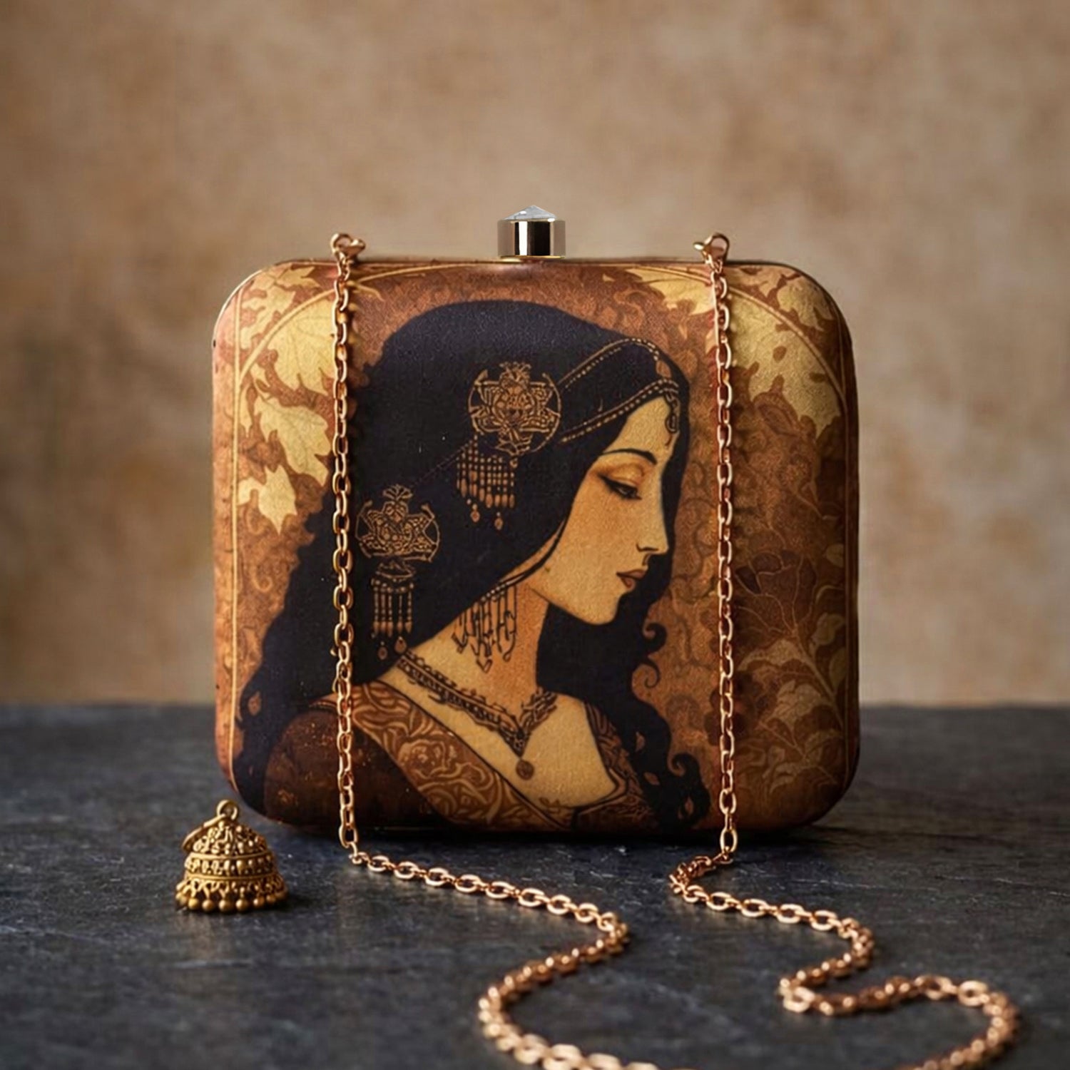 Artklim Royal Heritage Muse Printed Clutch