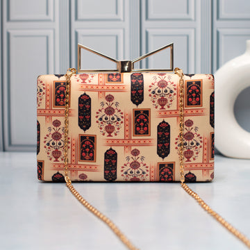 Artklim Ornate Elegance Printed Clutch