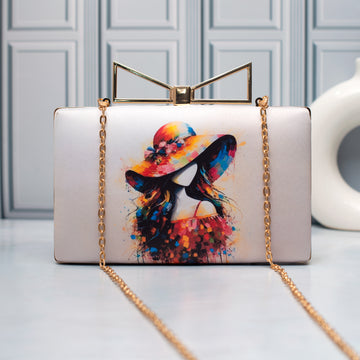 Artklim The Modern Art Muse Printed Clutch