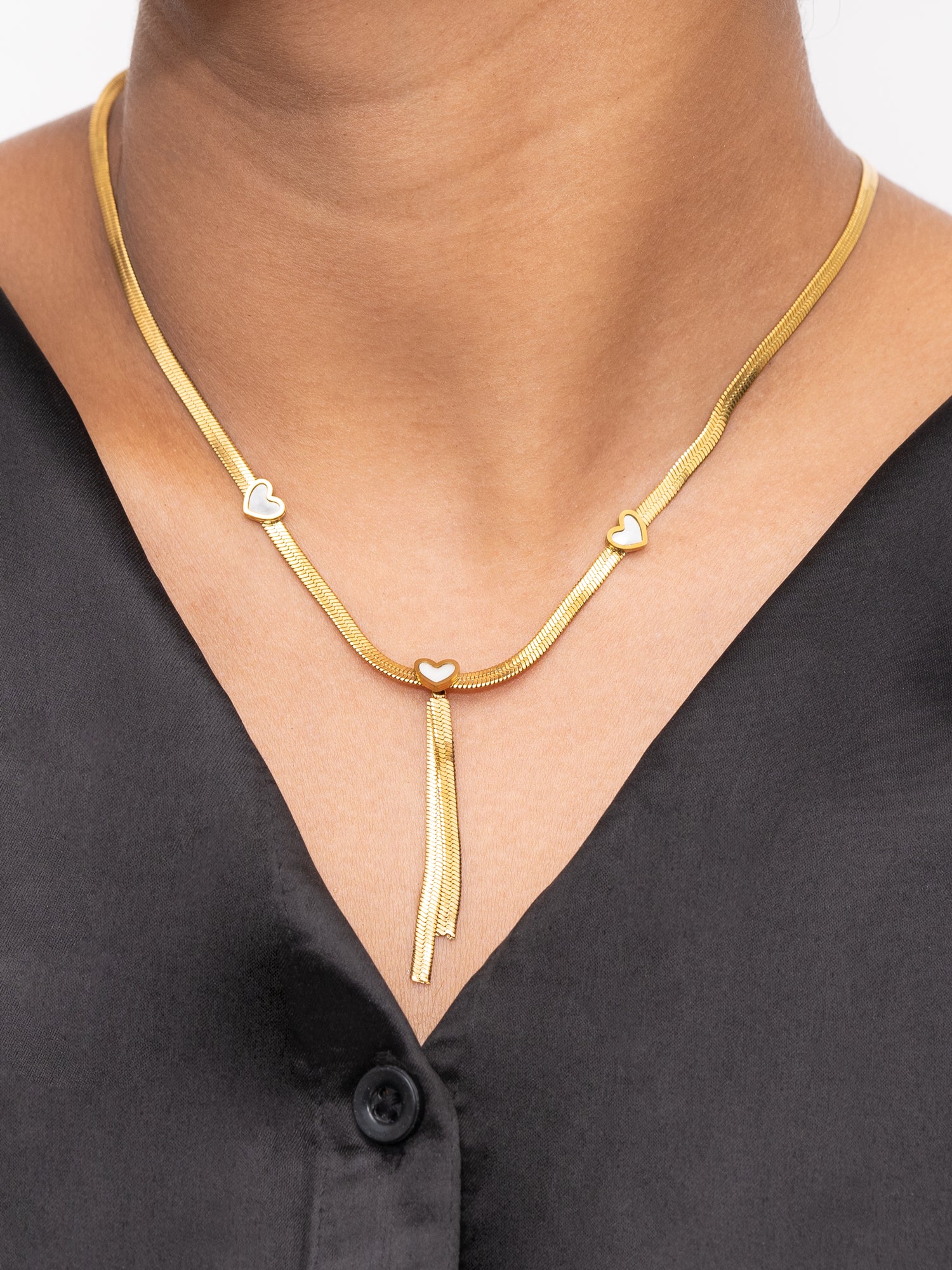 Artklim Gold Plated Sweetheart Anti-Tarnish Necklace