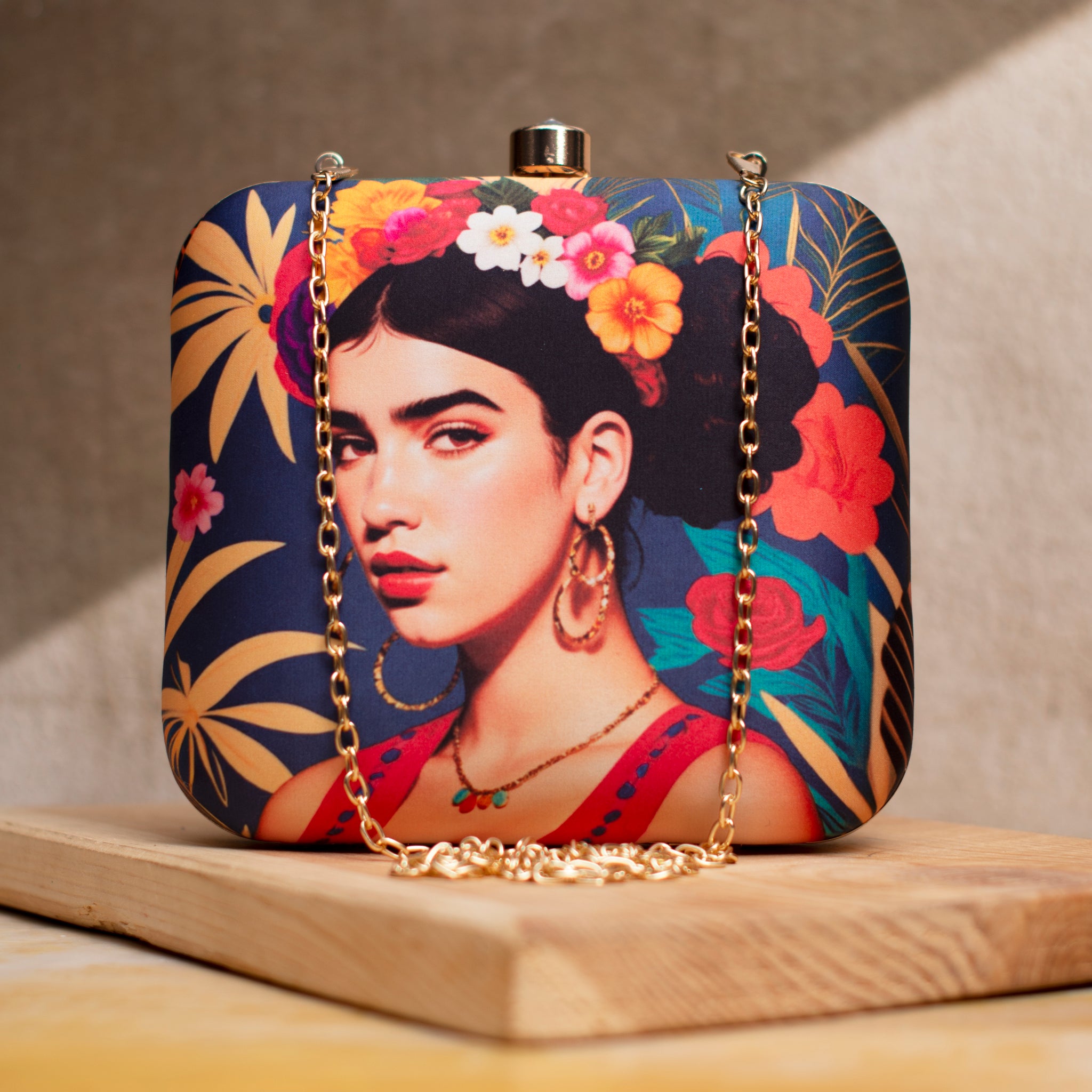 Artklim Dua Lipa Printed Clutch