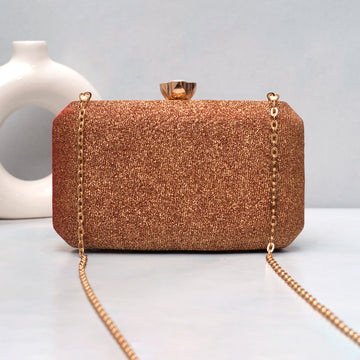 Artklim Golden Glow Luxe Embroidered Clutch