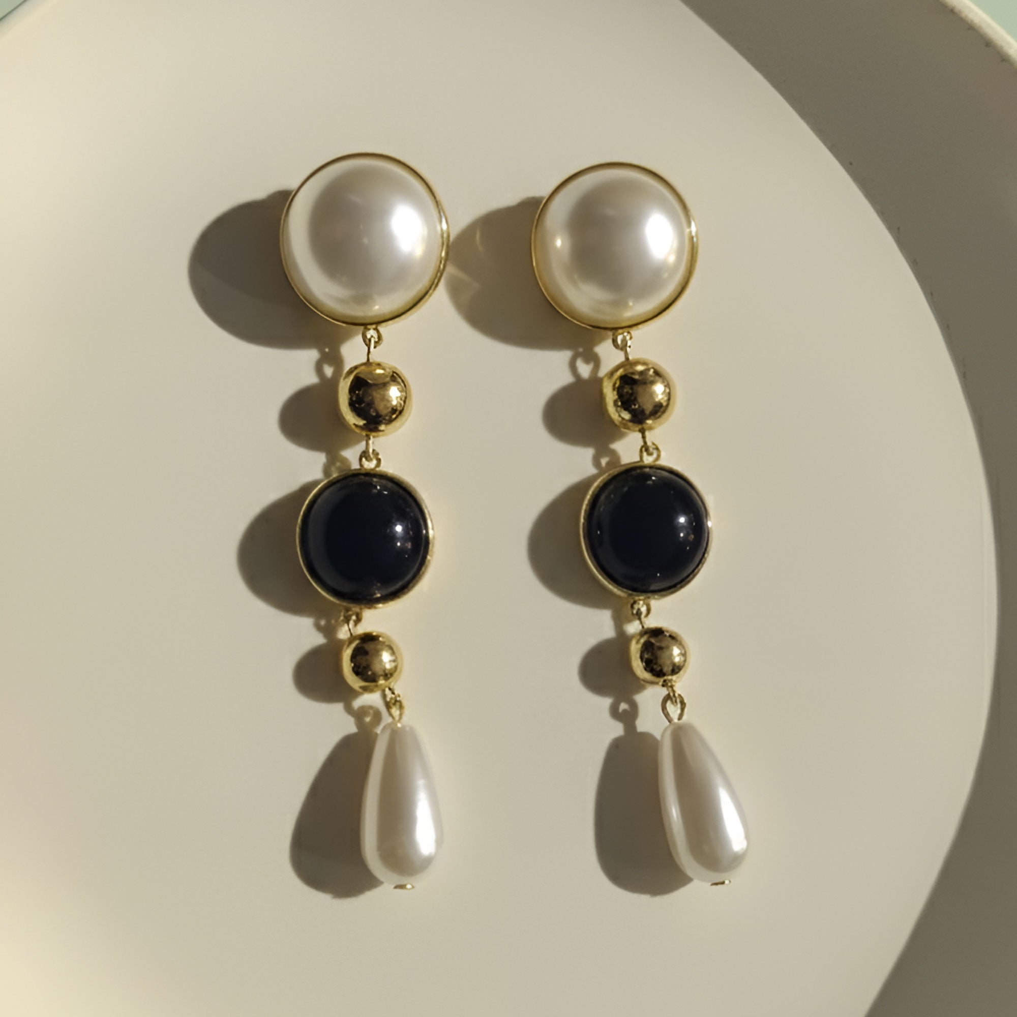 Artklim Anti-Tarnish Gold Plated Long Drop Earrings For Women