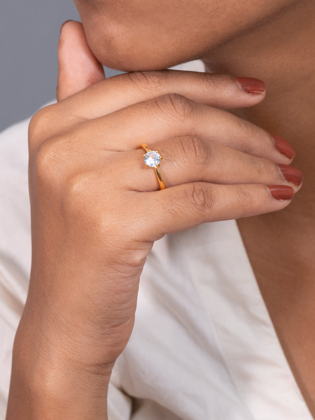 Artklim Gold-Plated Eternal Elegance  Anti Tarnish Ring
