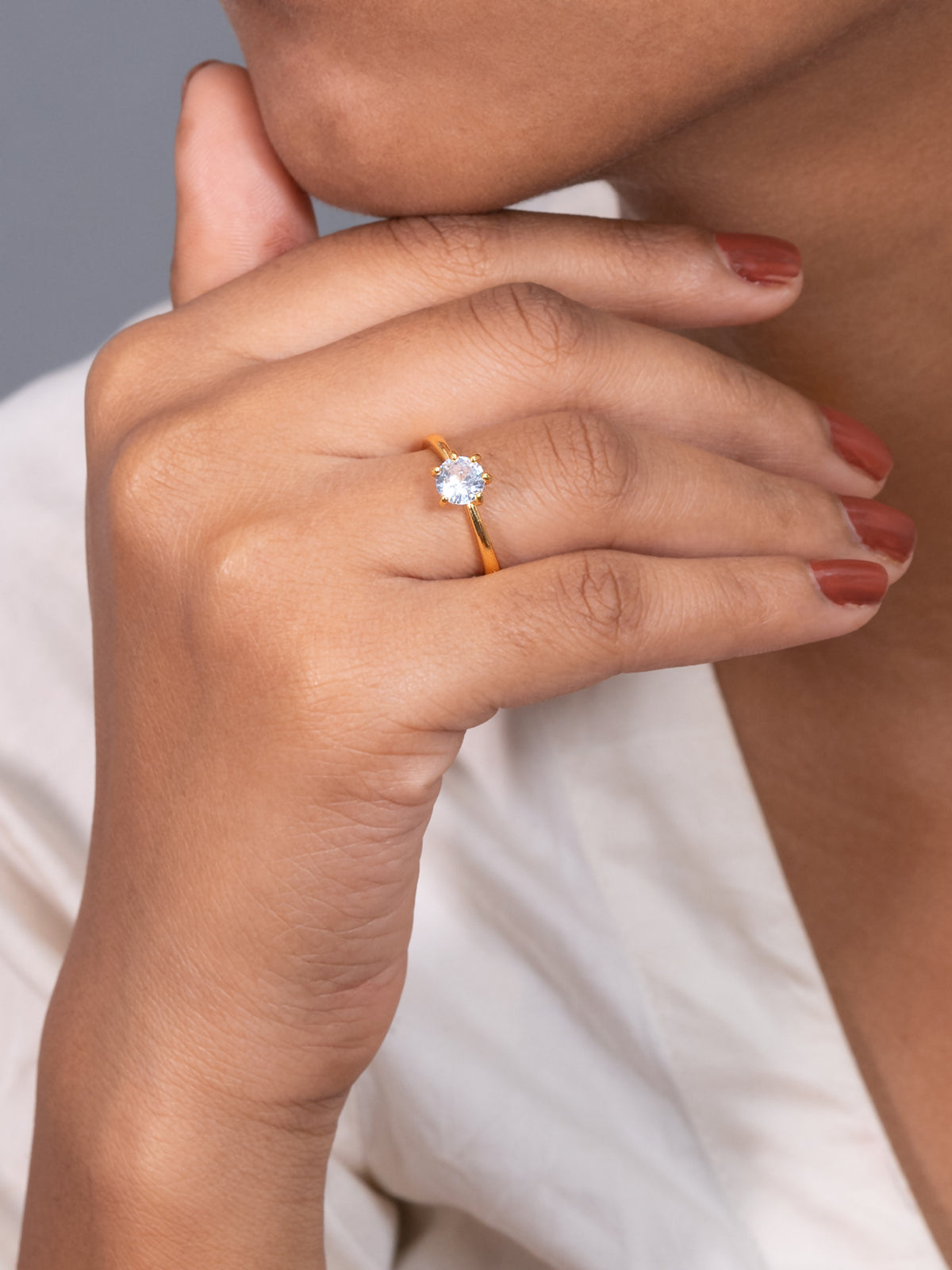 Artklim Gold-Plated Eternal Elegance  Anti Tarnish Ring