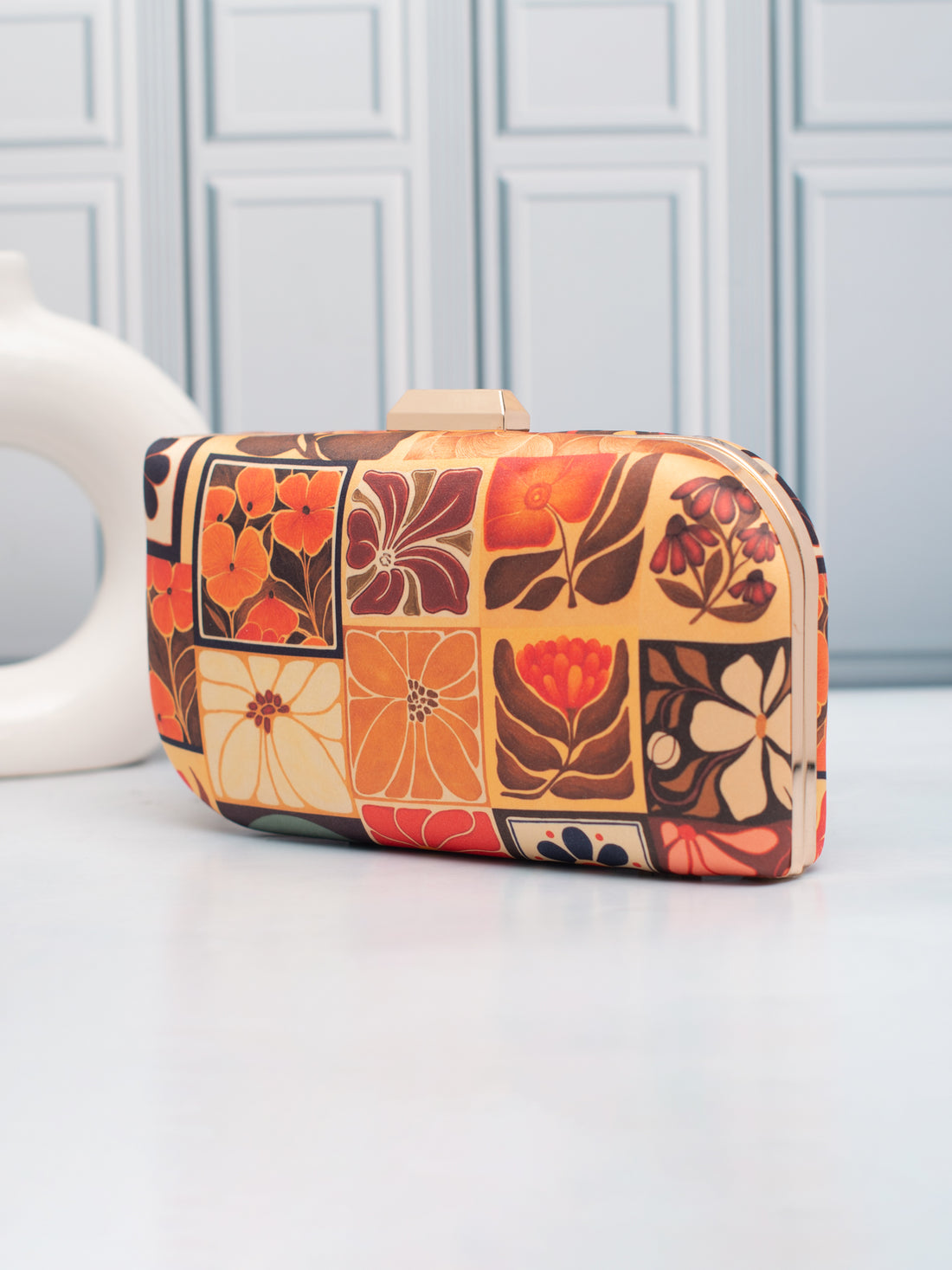 Artklim Kaleido Charm Printed Clutch