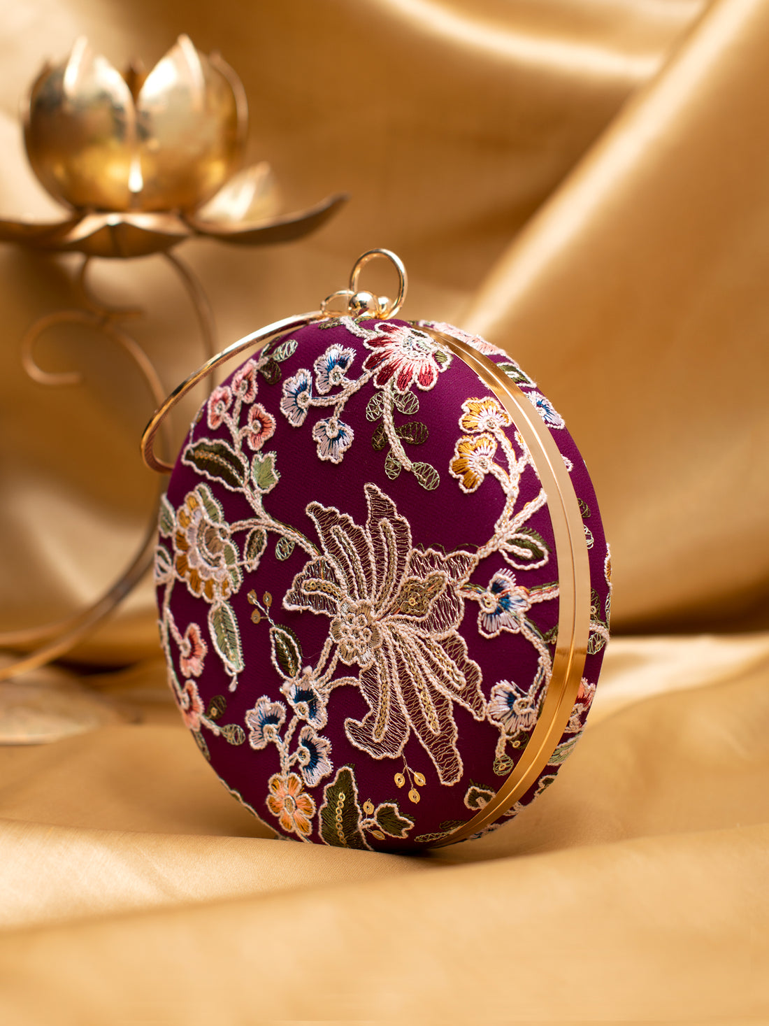 Artklim Royal Orchid Round Clutch