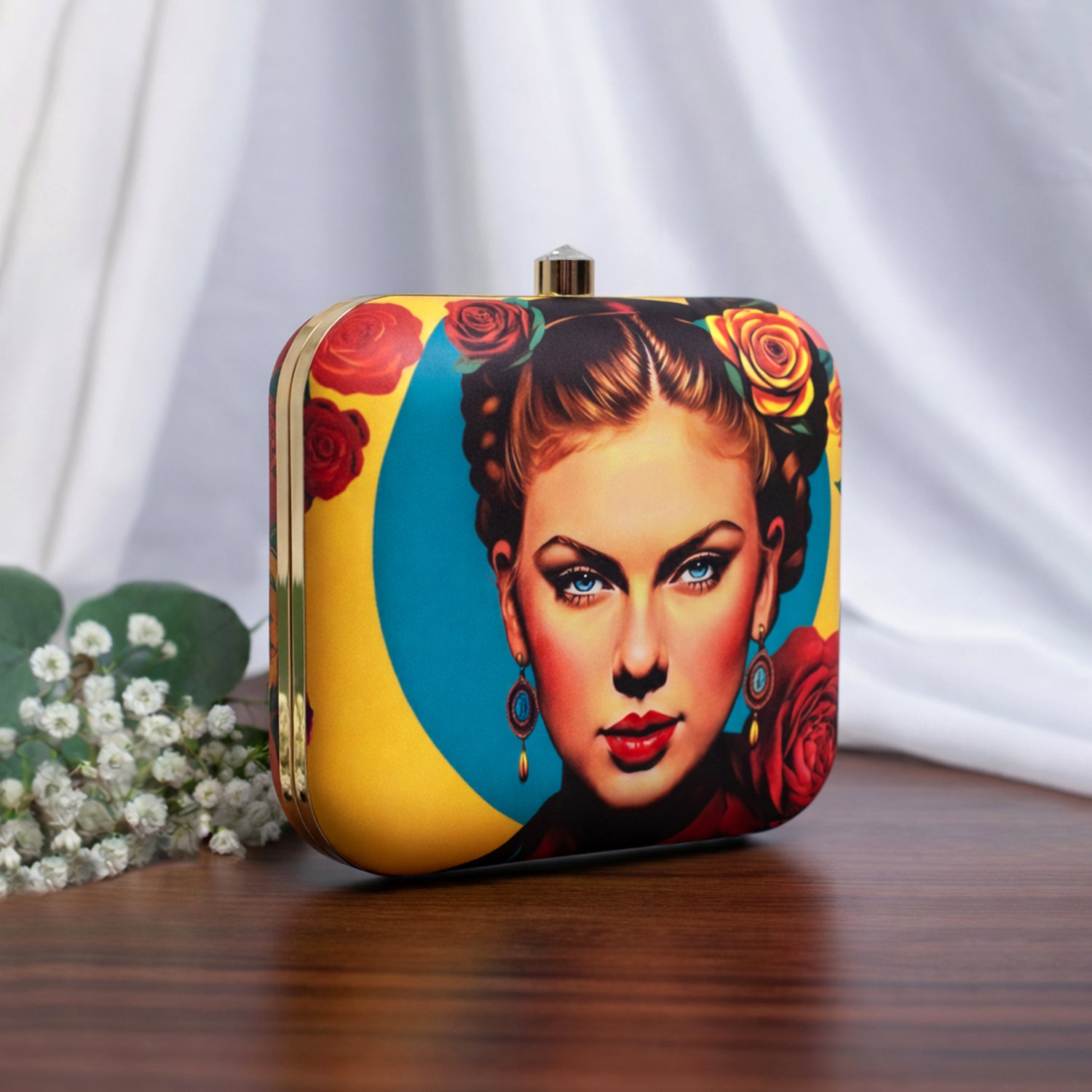 Artklim Taylor Swift Printed Clutch