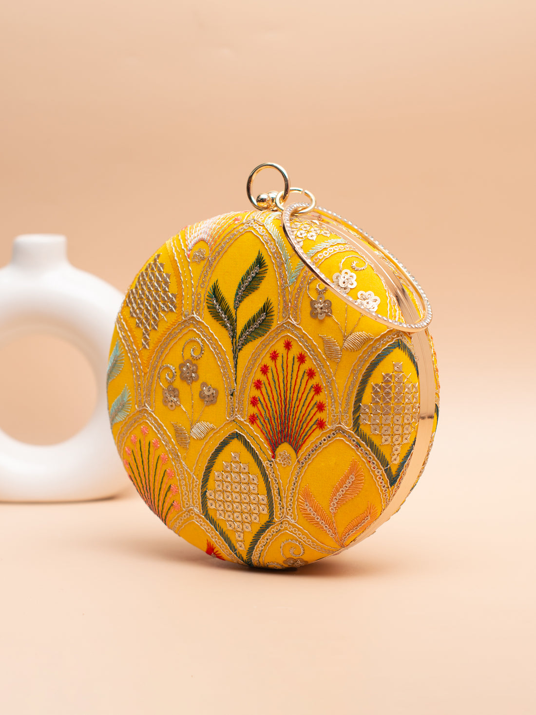 Artklim Yellow with Intricate Arch Motifs