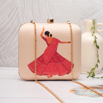 Artklim Twirl of Tradition Printed Clutch