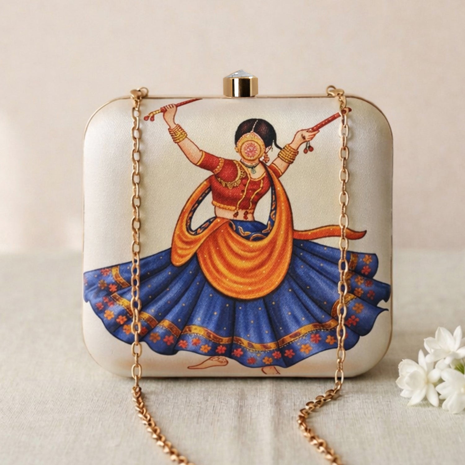 Artklim Dreamy Gaze  Vintage Charm Printed Clutch