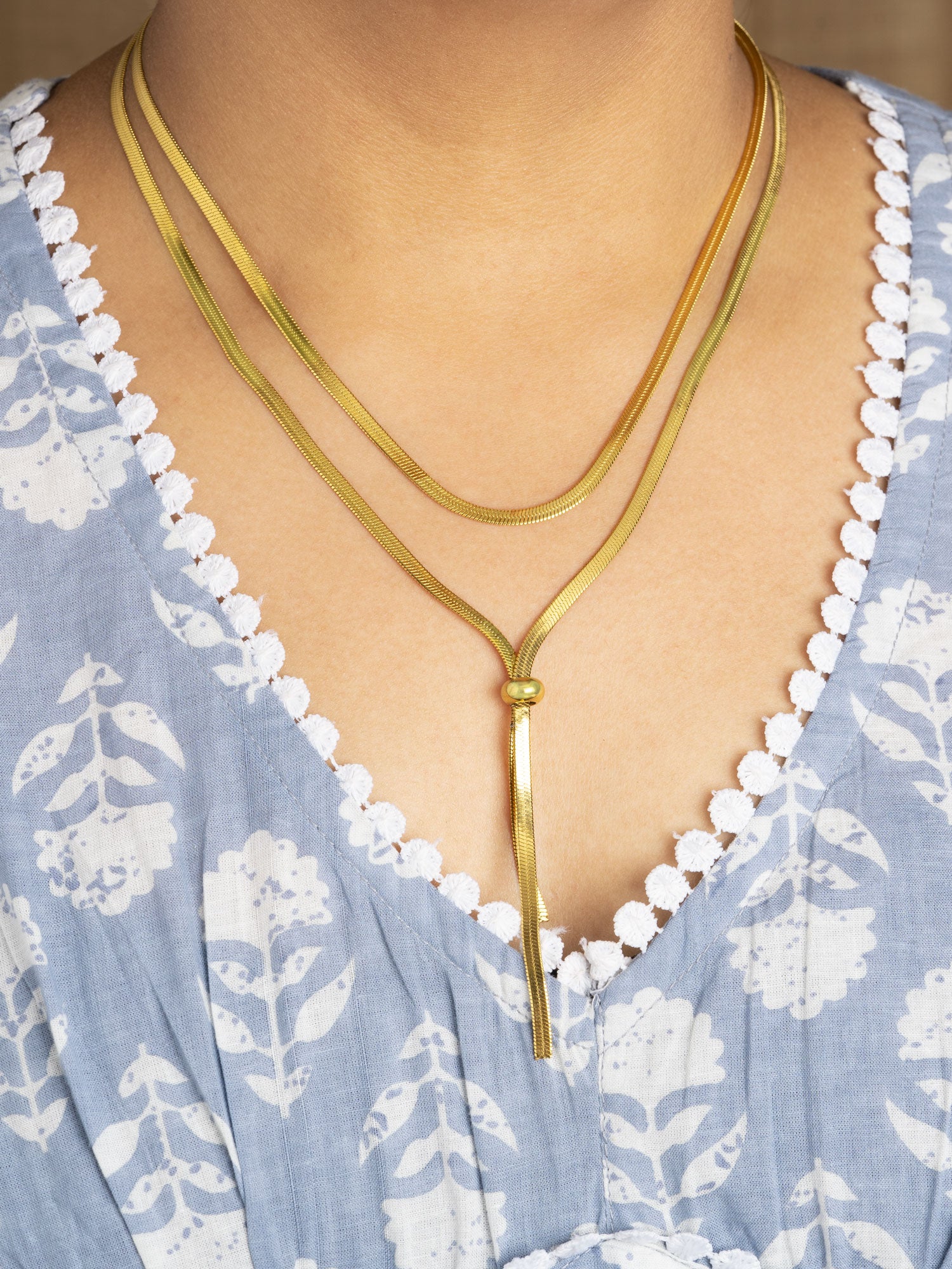 Artklim Golden Knot Adjustable Necklace