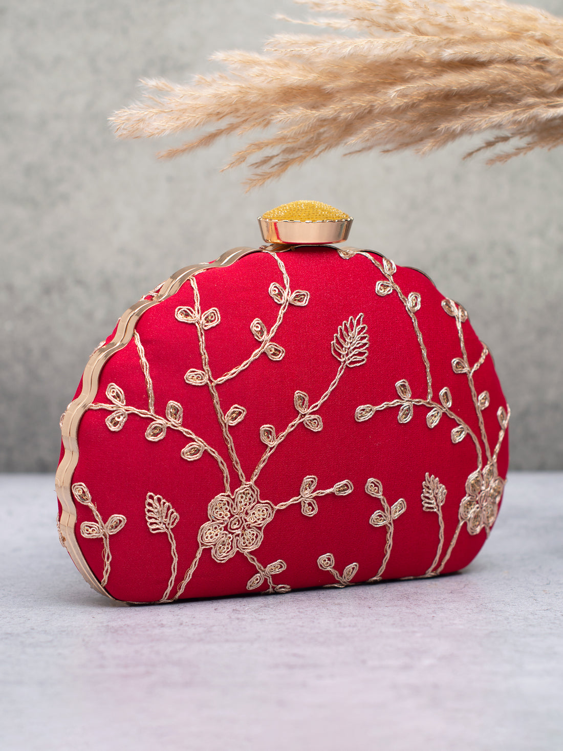 Artklim Crimson Royale Clutch