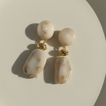 Artklim Anti-Tarnish Gold Plated Long Drop Earrings For Women