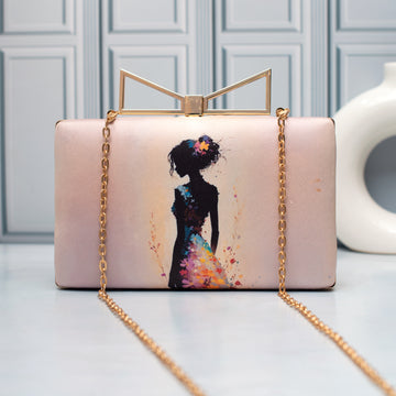 Artklim Artistry in Bloom Printed Clutch