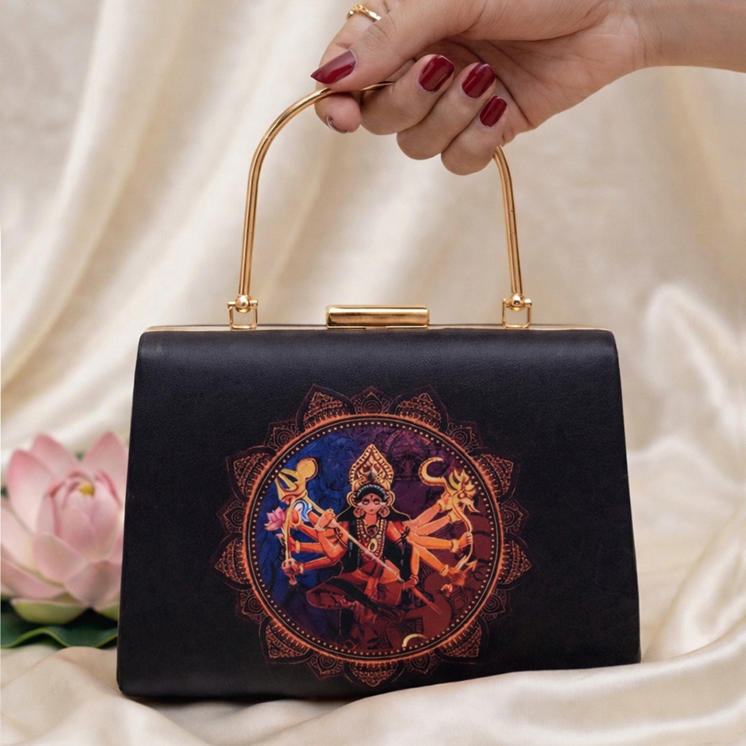 Durga Printed Clutch