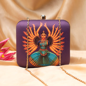 Artklim Divine Dance Printed Clutch