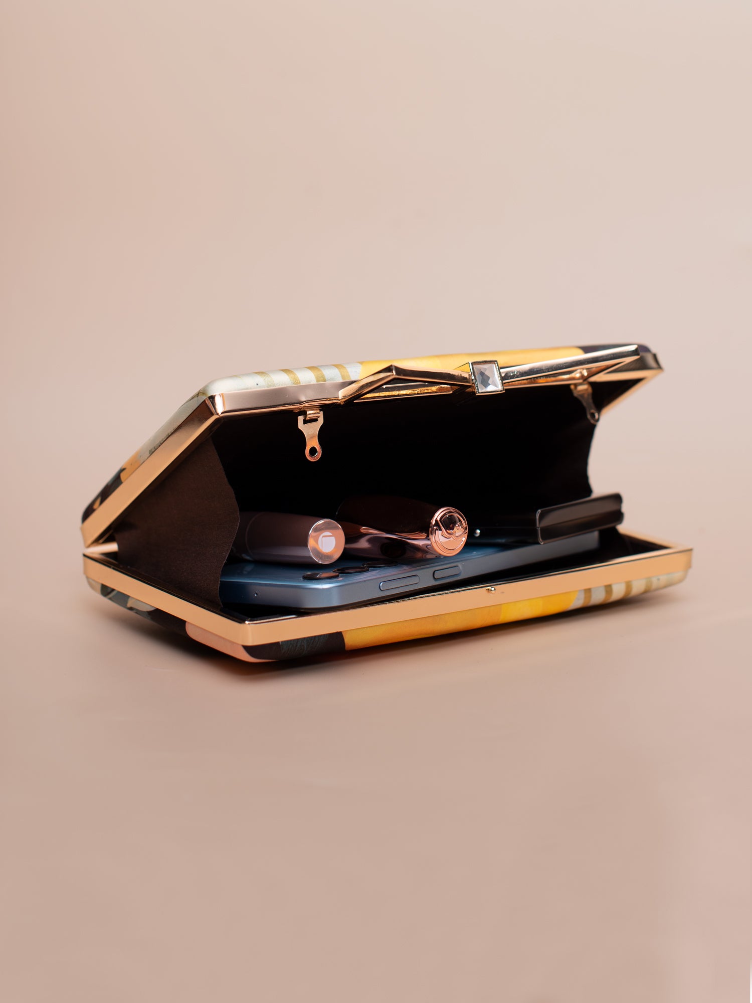 Artklim Sunset Mirage Abstract Art Printed Clutch