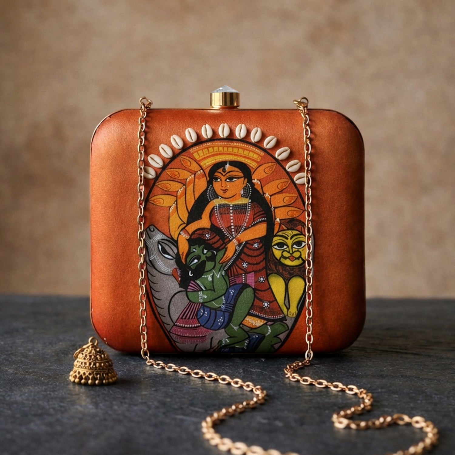 Artklim Divine Harmony Printed Clutch