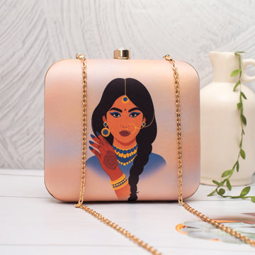 Artklim Traditional Woman Portrait Clutch