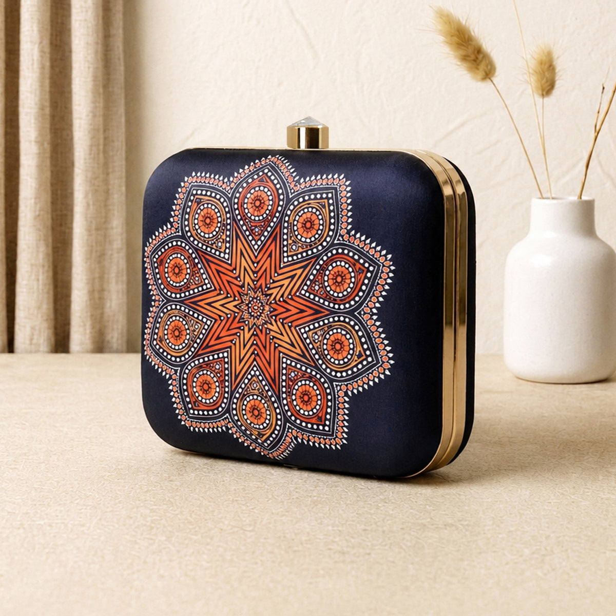 Artklim Traditional Mandala Printed Designer Clutch