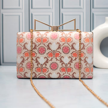 Artklim Blush Royale Motif Printed Clutch