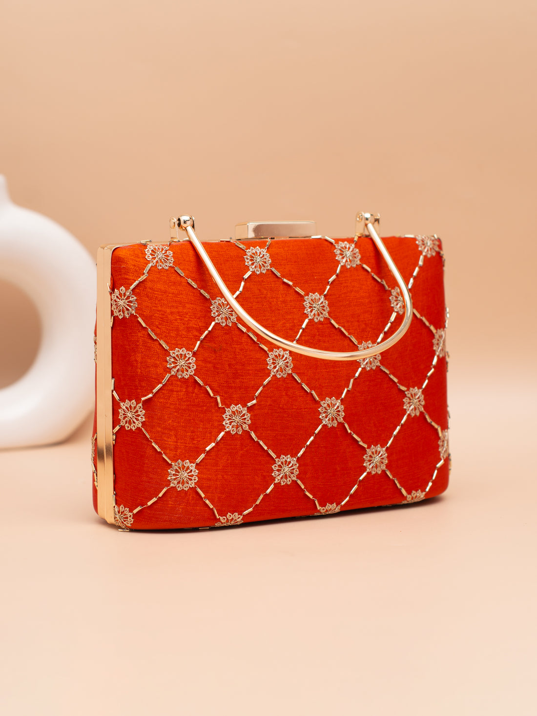 Artklim Crimson Charm Clutch