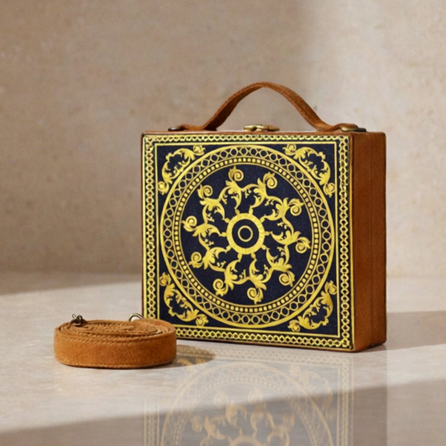 Yellow Printed Suitcase Style