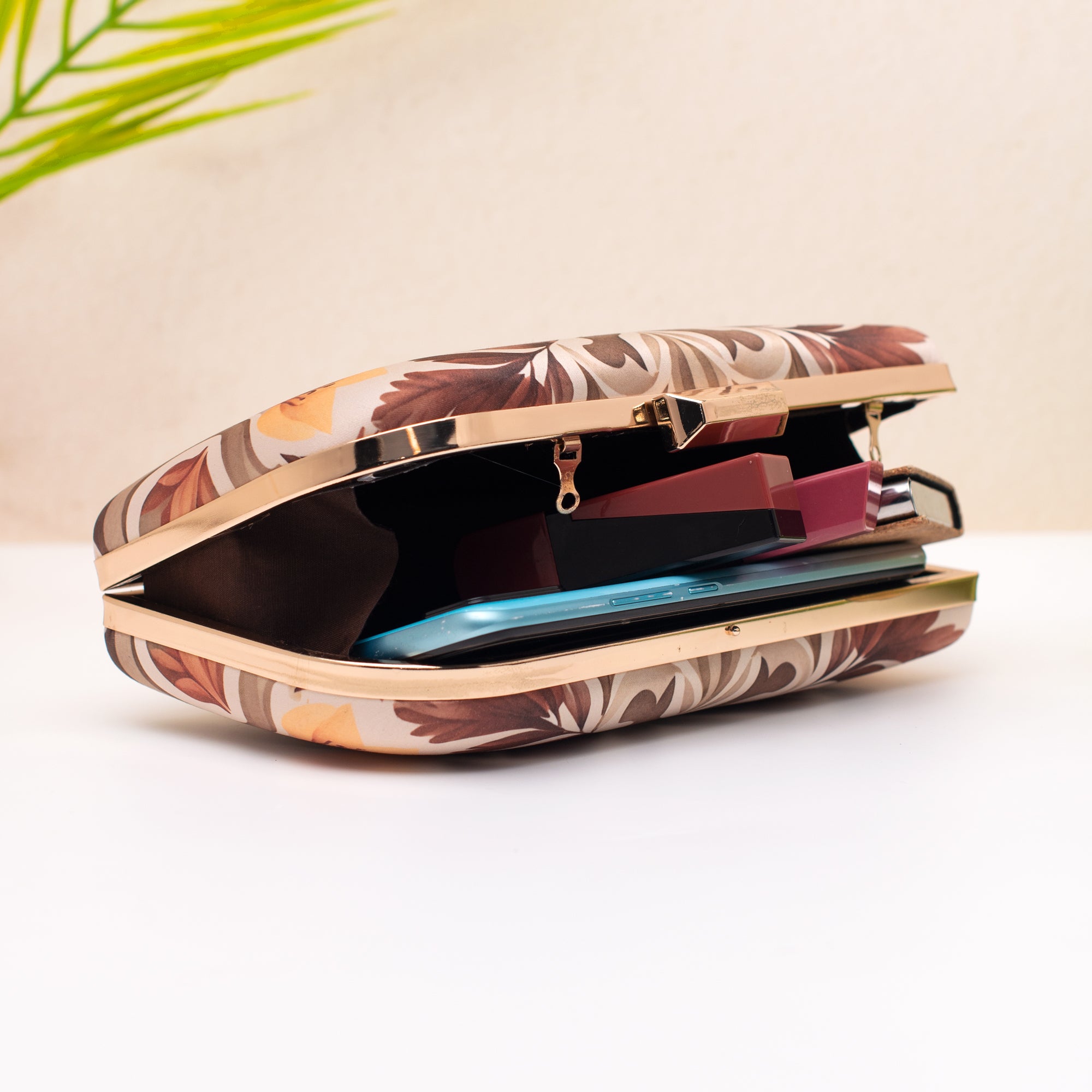 Artklim Butterfly Printed Clutch
