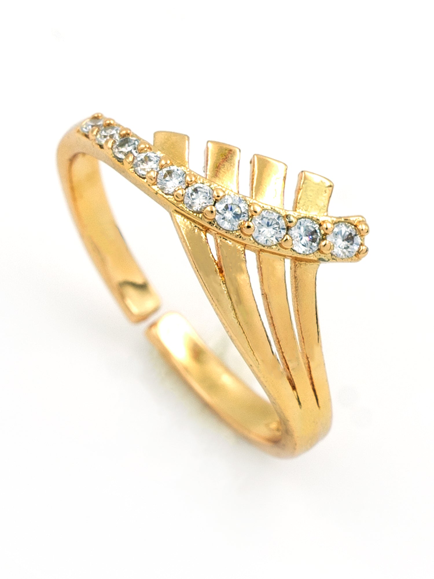 Artklim Gold-Plated Eternal Radiance  Anti Tarnish Ring