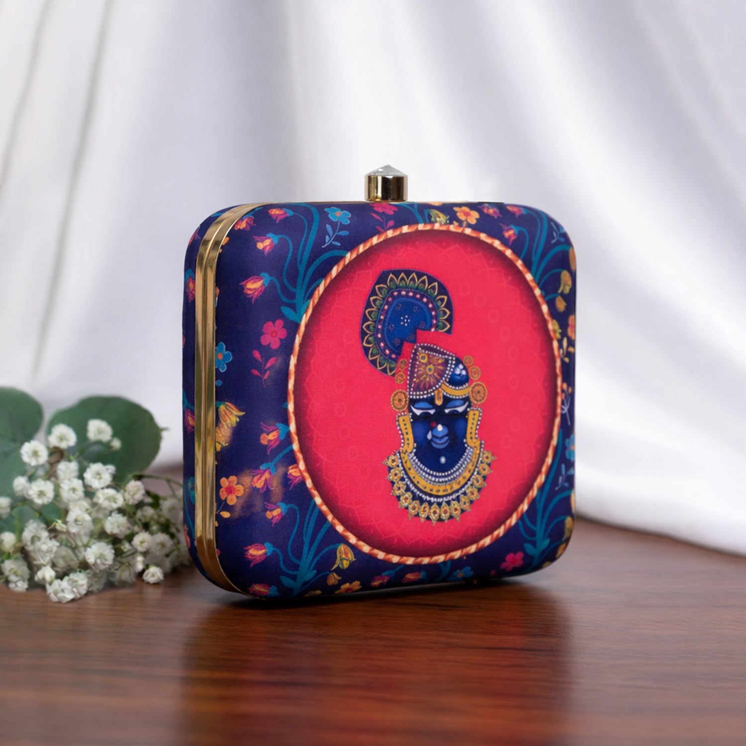 Krishna Printed Clutch