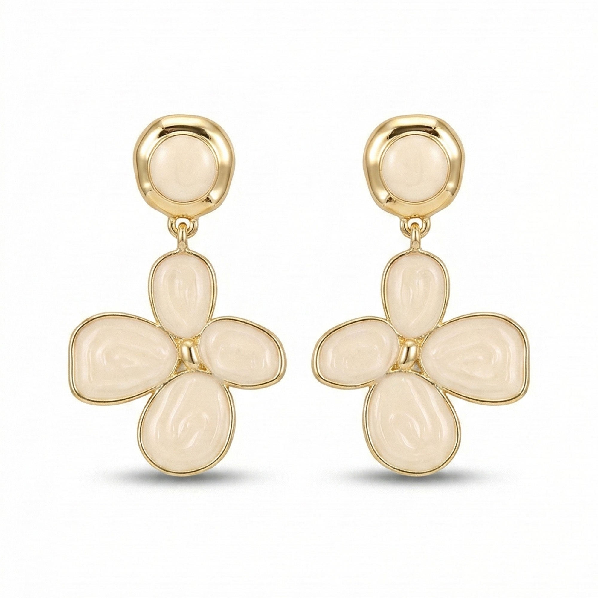 Artklim Anti-Tarnish Gold Plated Long Drop Earrings For Women