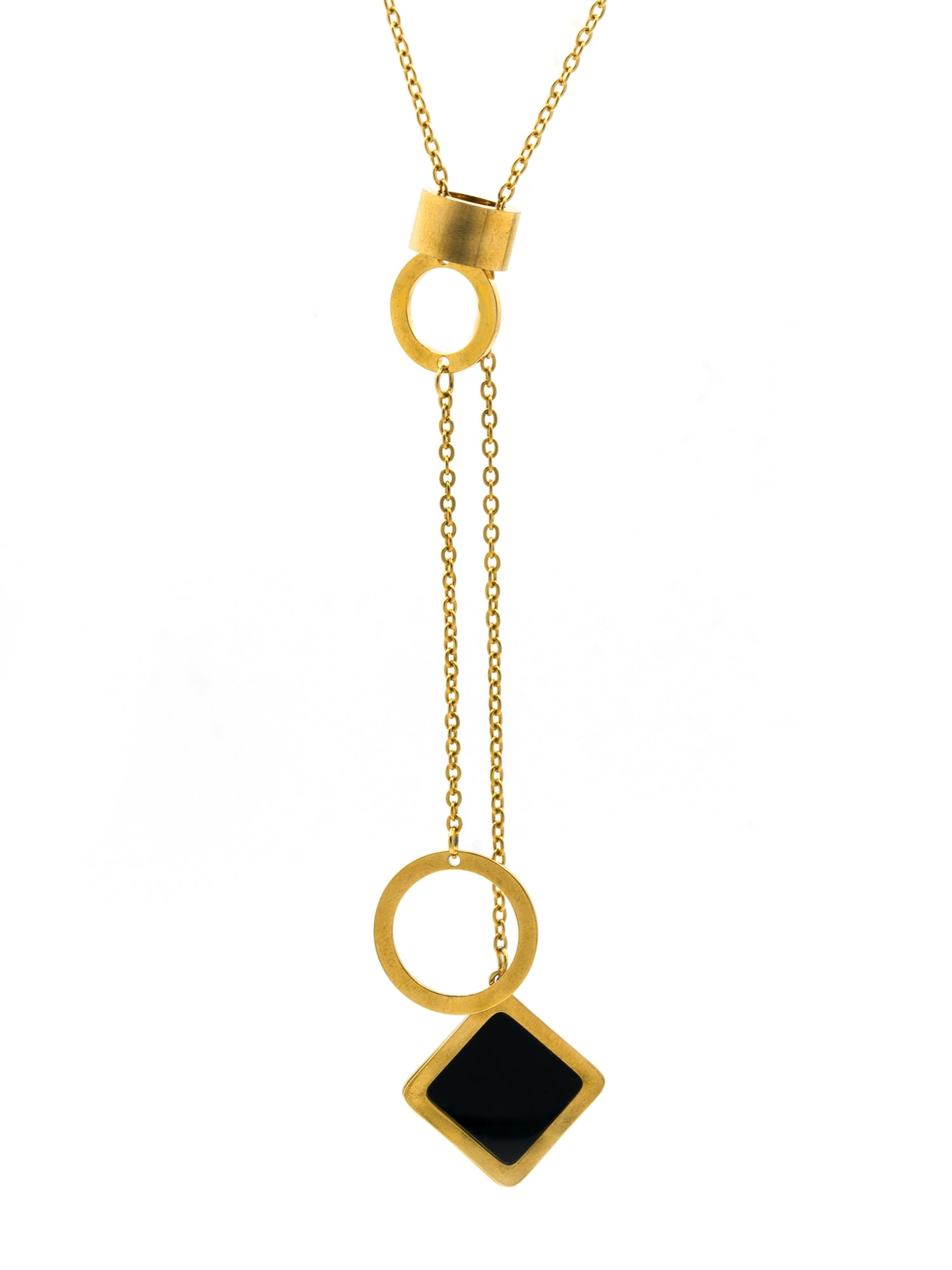 Artklim Gold Plated Modern Geometry Anti-Tarnish Necklace