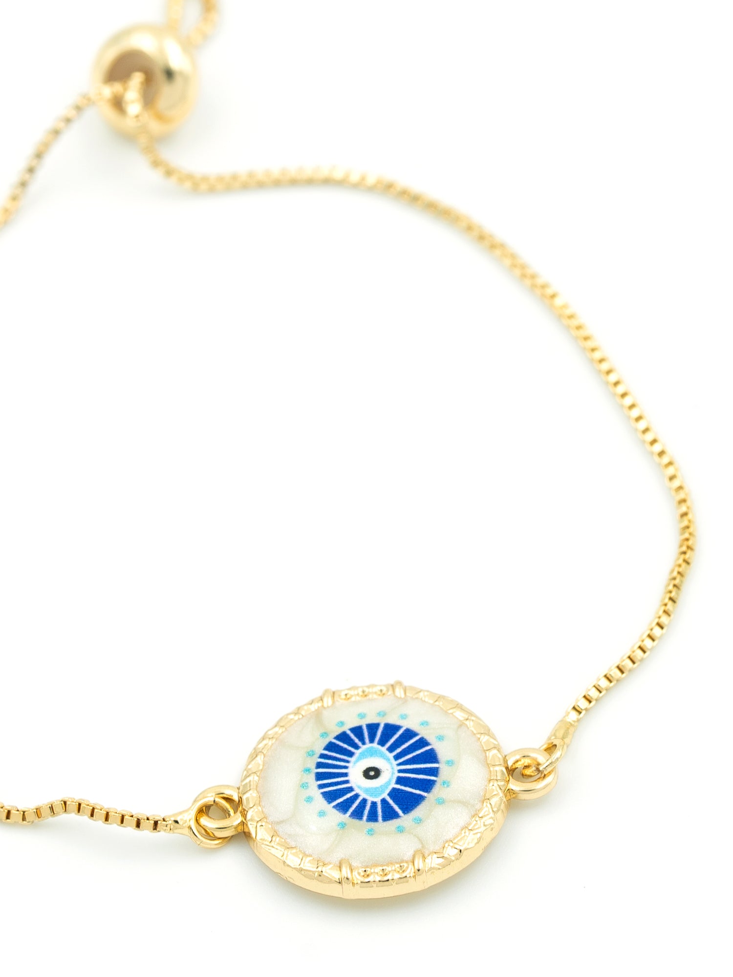 Artklim Gold Plated Anti Tarnish Evil Eye Protection Bracelet