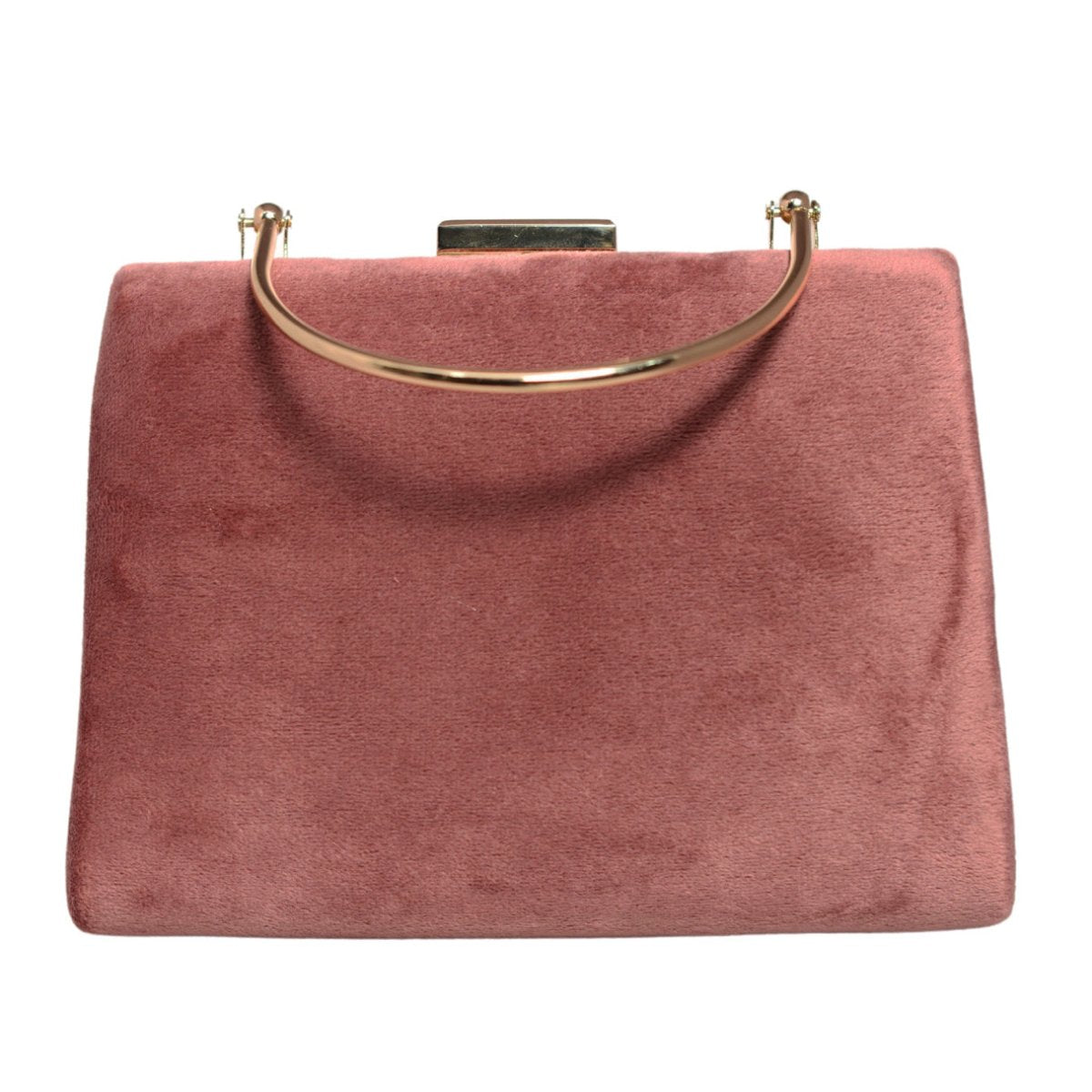 Salmon Pink Fabric Clutch