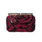 Maroon Sequence Evening Clutch