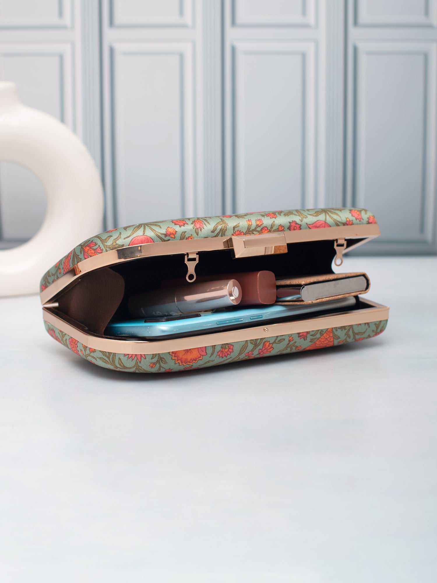 Artklim Garden Grace Printed Clutch