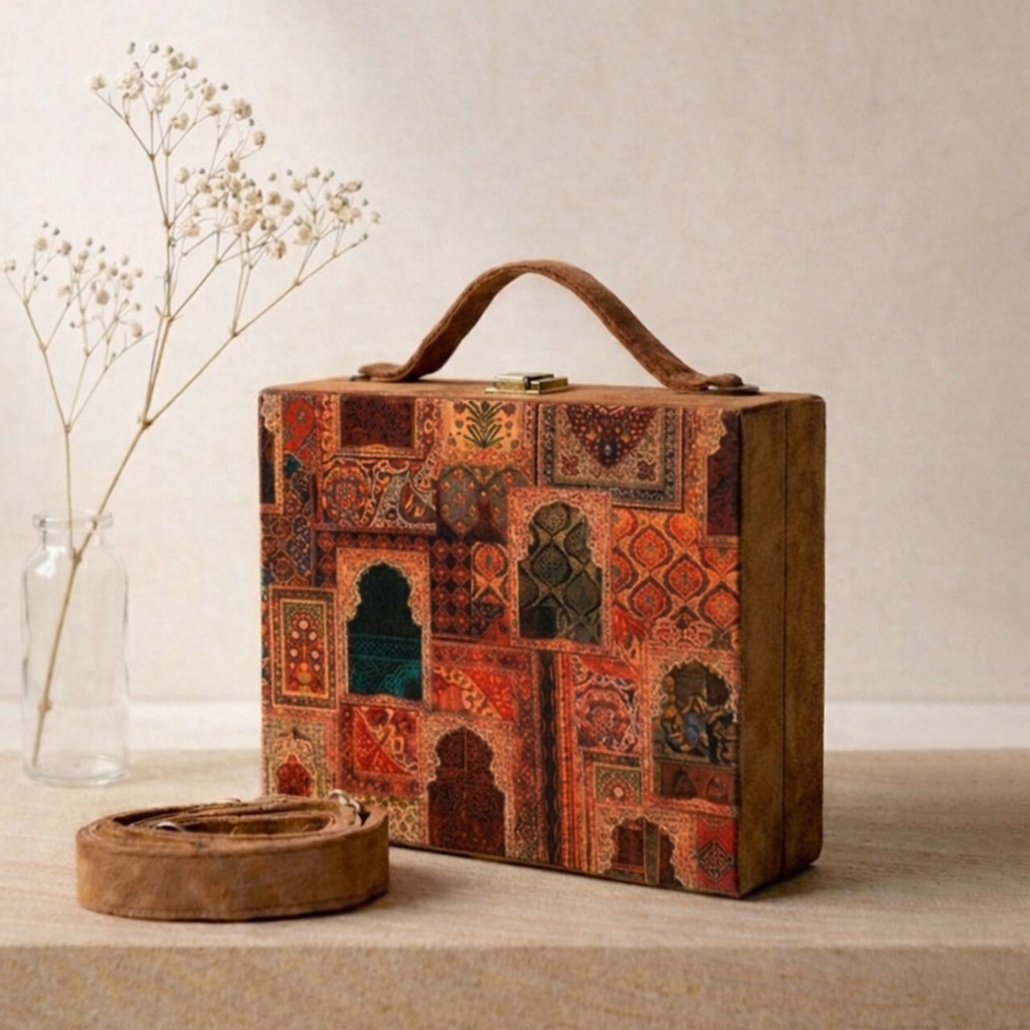 Artklim Heritage Mosaic Mini Printed Clutch