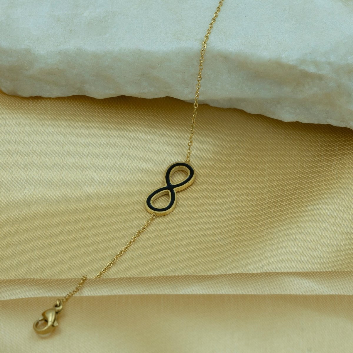 Artklim Gold Plated Infinity Sign Bracelet