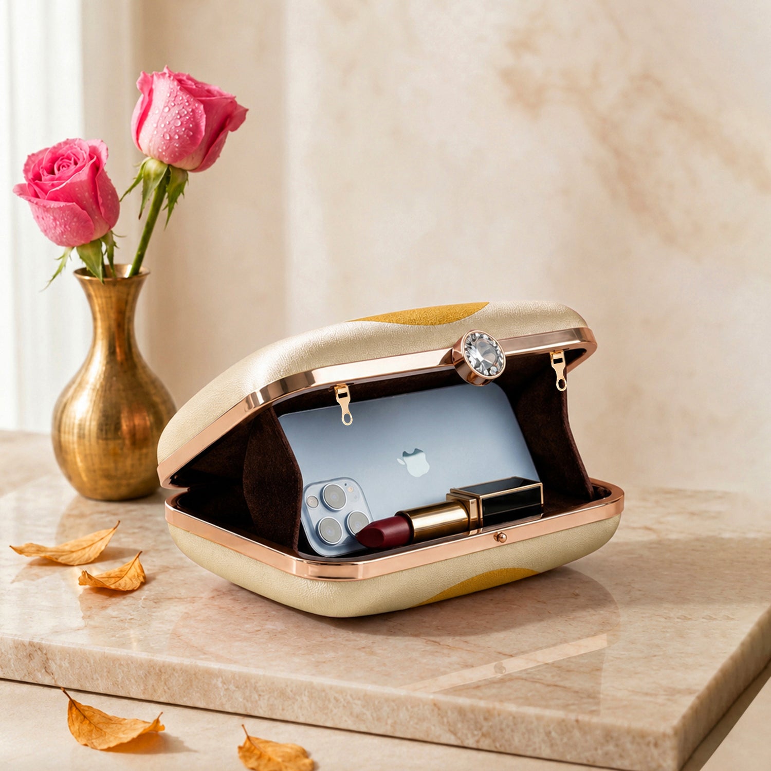 Goddess Lakshmi Printed Clutch