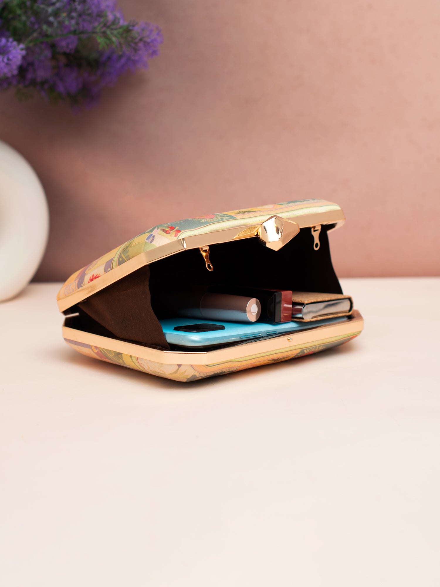 Artklim Garden Maze Printed Clutch
