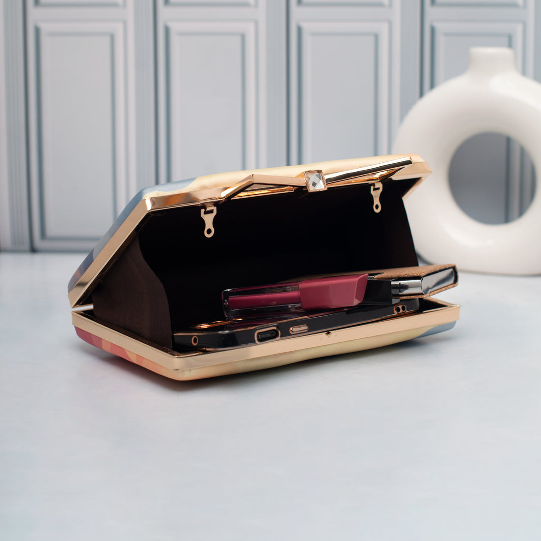 Artklim Artisan Floral Elegance Printed Clutch