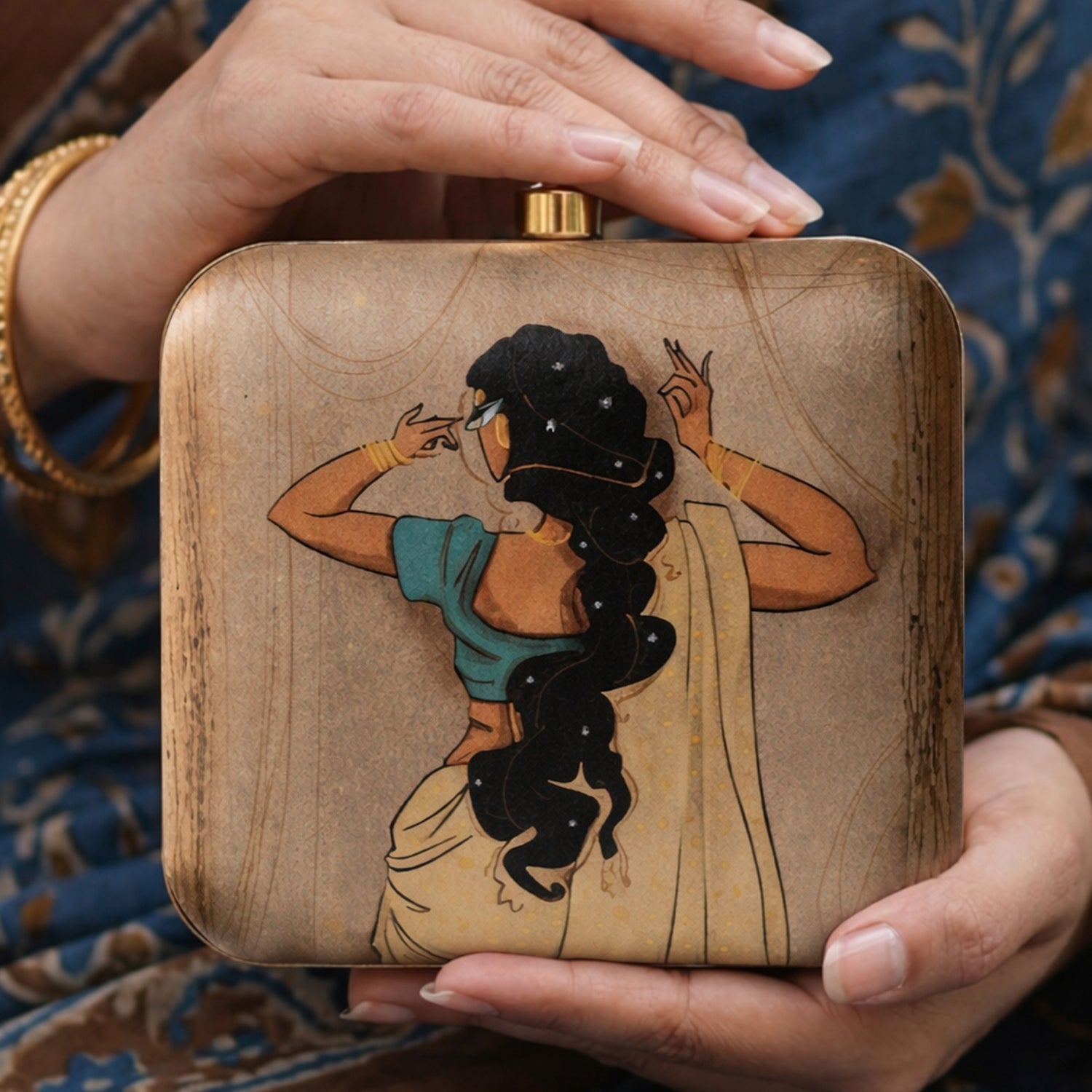 Artklim The Heritage Grace Braid Printed Clutch
