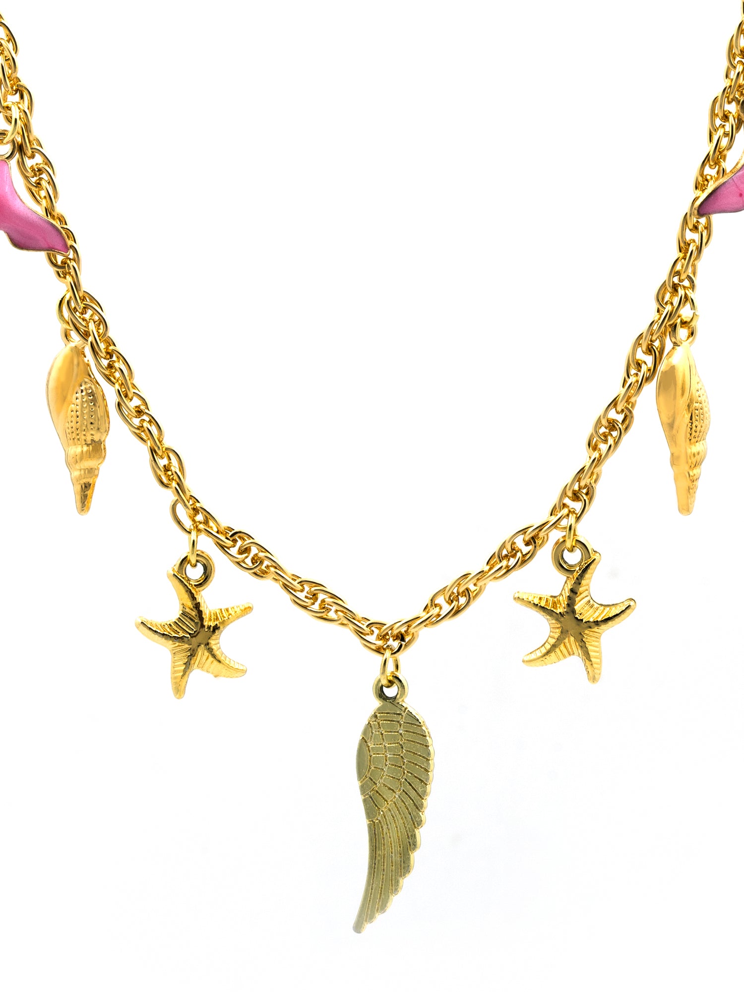 Artklim Gold Plated Sea Charm Anti-Tarnish Necklace