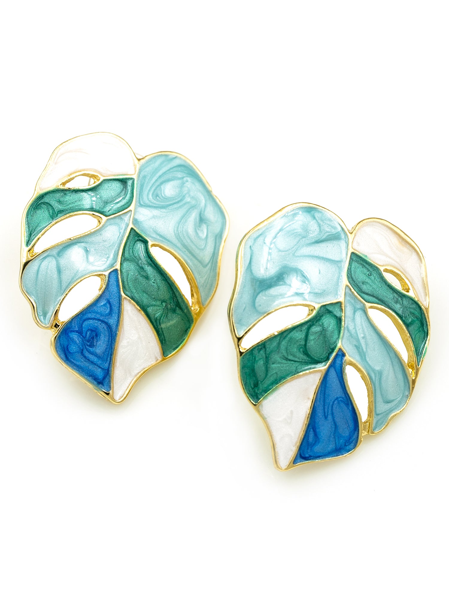 Artklim Ocean Leaf Anti Tarnish Earrings