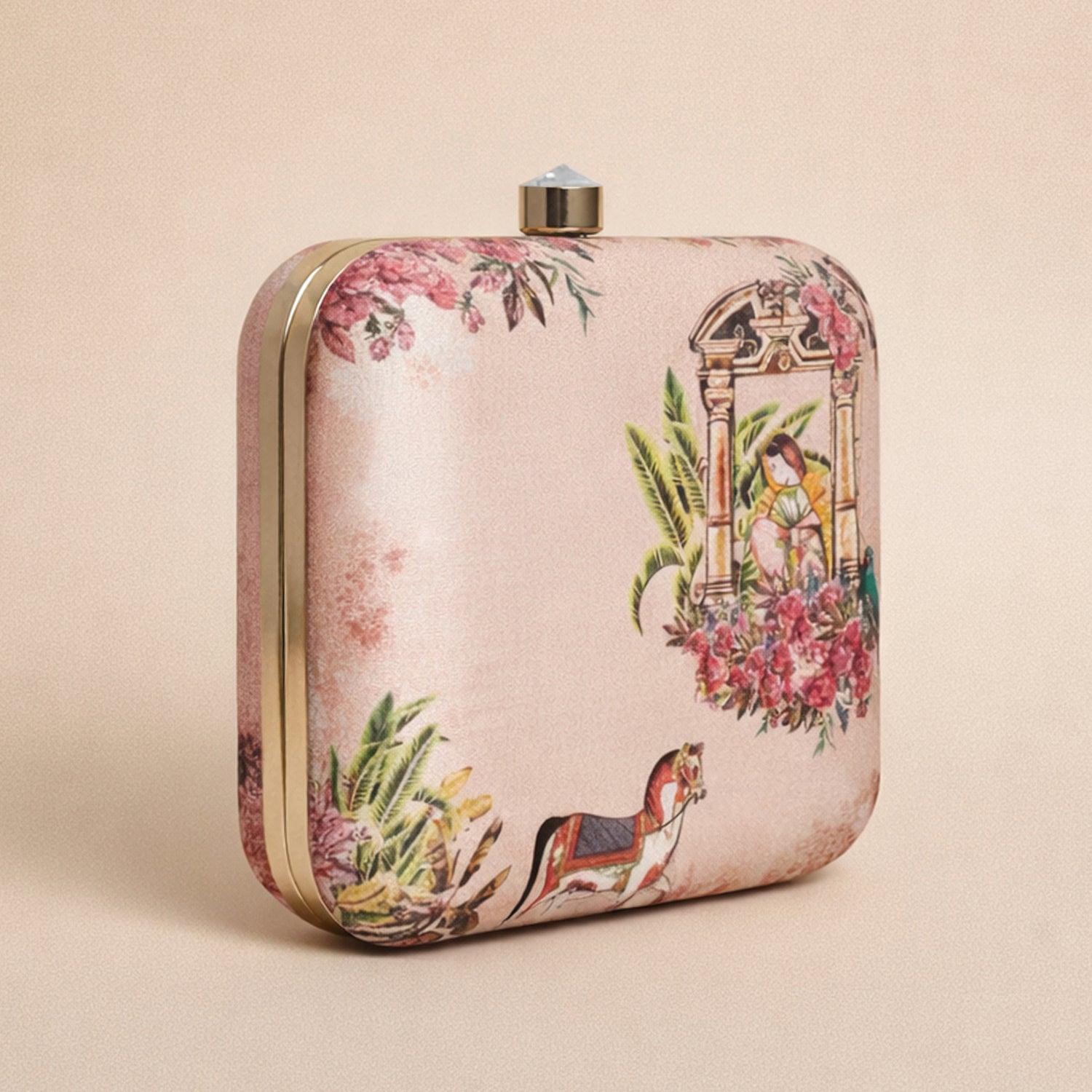 Ancient Women Printed Clutch
